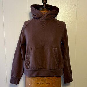 ATHLETA MOONRISE SPLIT-BACK HOODIE, MINERAL BROWN,  SM